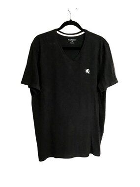 EXPRESS MENS BLACK V-NECK SHORT SLEEVE T-SHIRT SIZE LARGE